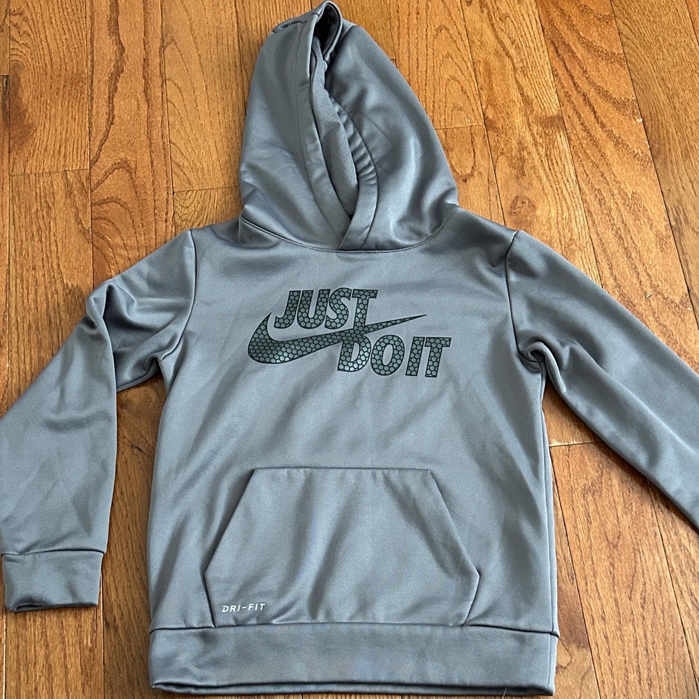Nike Kids Gray Dri-FIT Hoodie